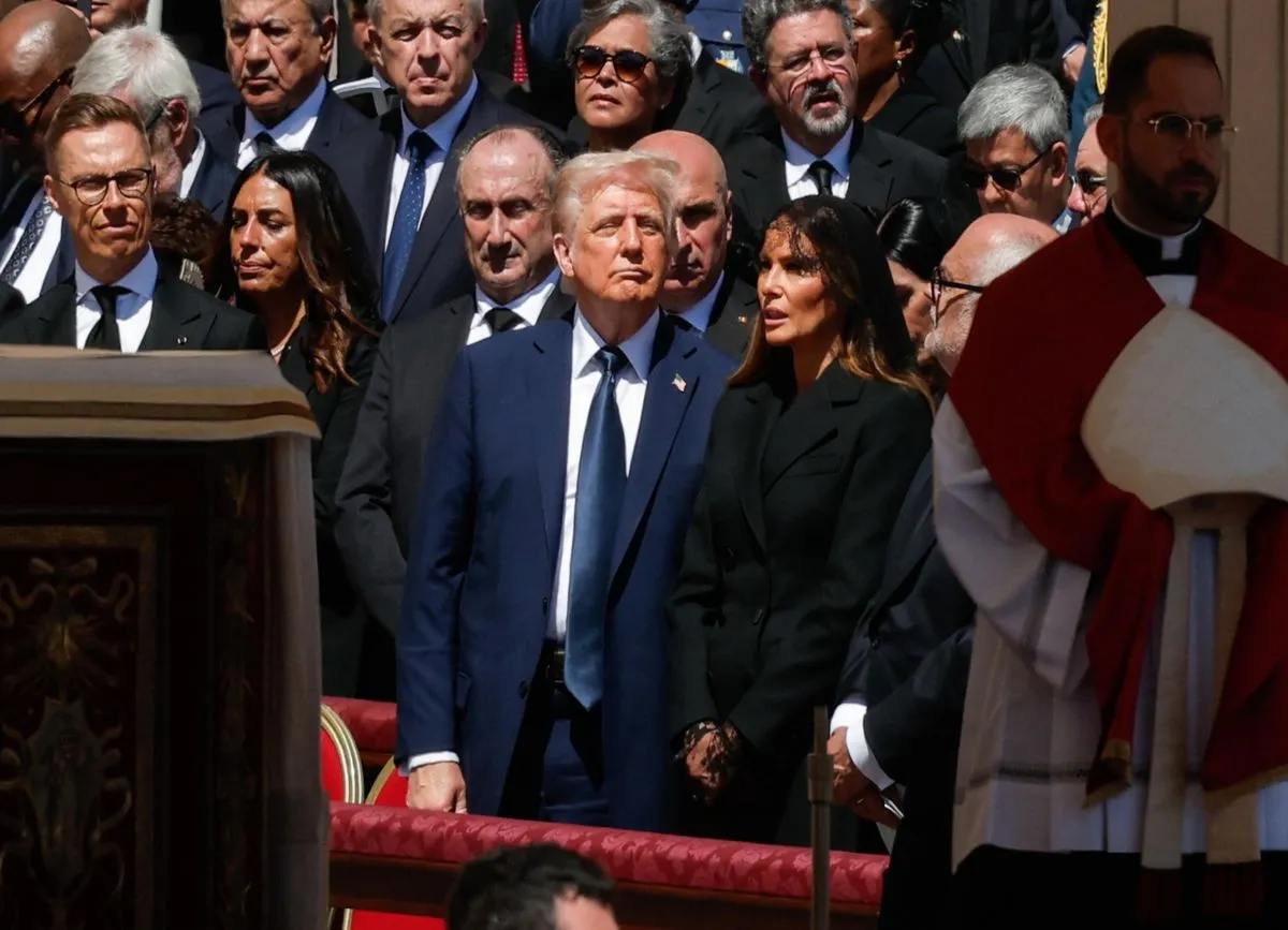 Donald Trump krytykowany za ubiór na pogrzebie papieża Franciszka. Jego strój się wyróżniał