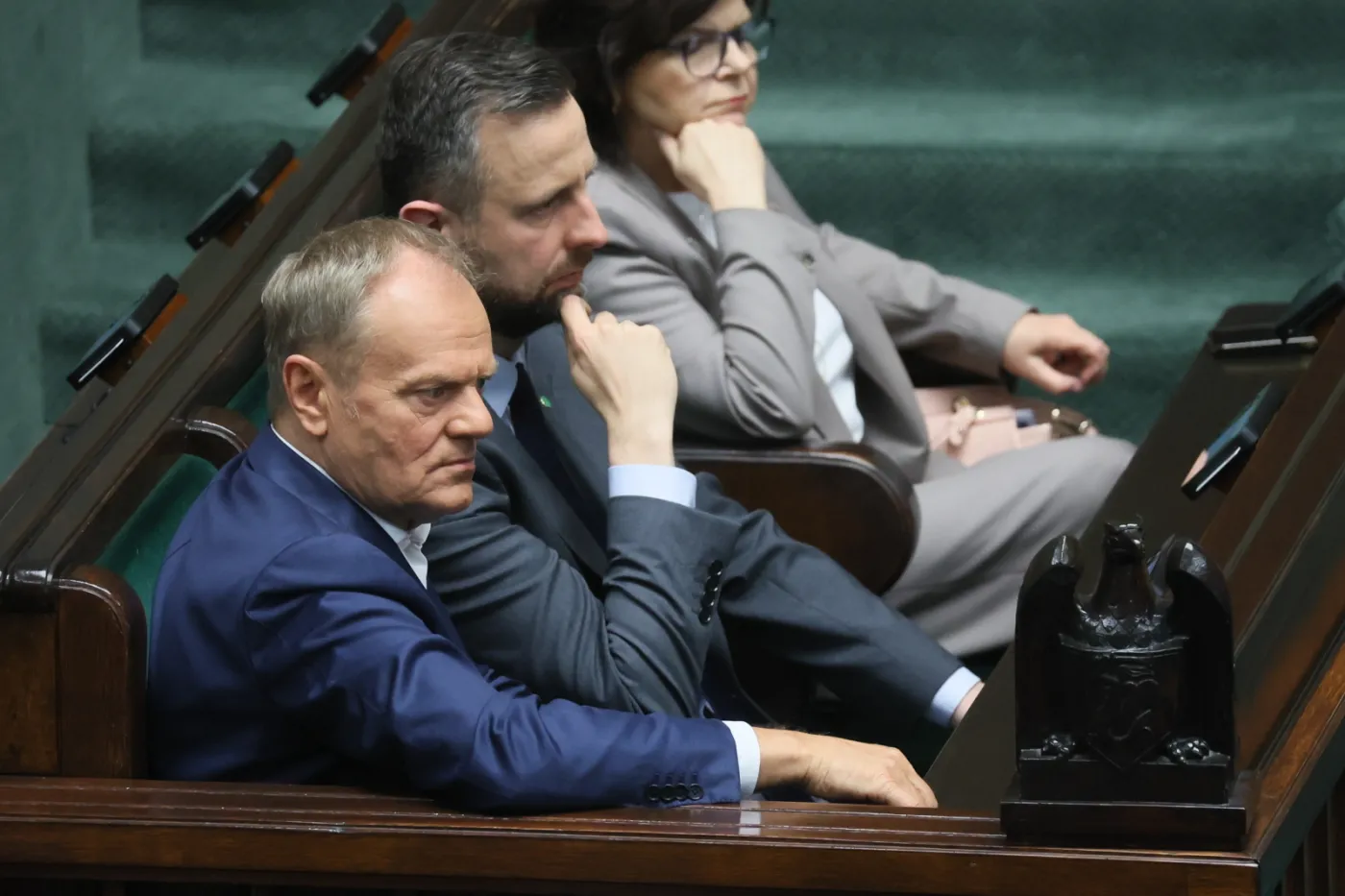 Donald Tusk, Władysław Kosiniak-Kamysz, Izabela Leszczyna
