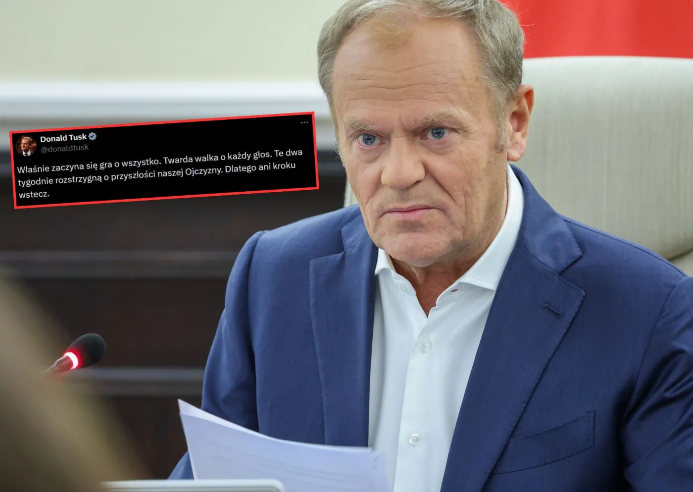 Donald Tusk ostro po wynikach wyborów prezydenckich. "Ani kroku wstecz"