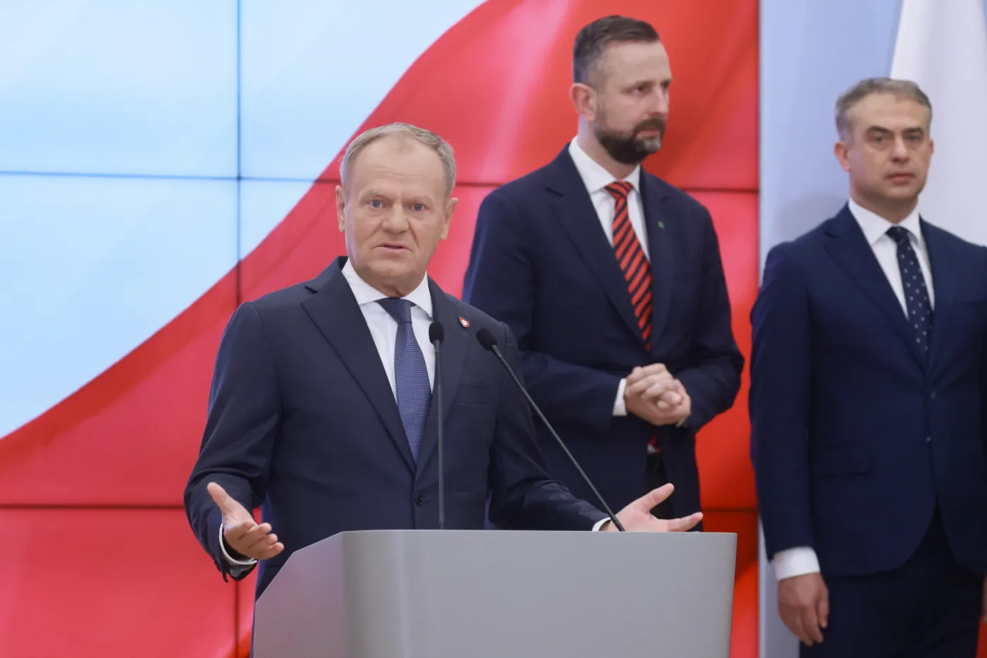 Donald Tusk, Władysław Kosiniak-Kamysz, Krzysztof Gawkowski