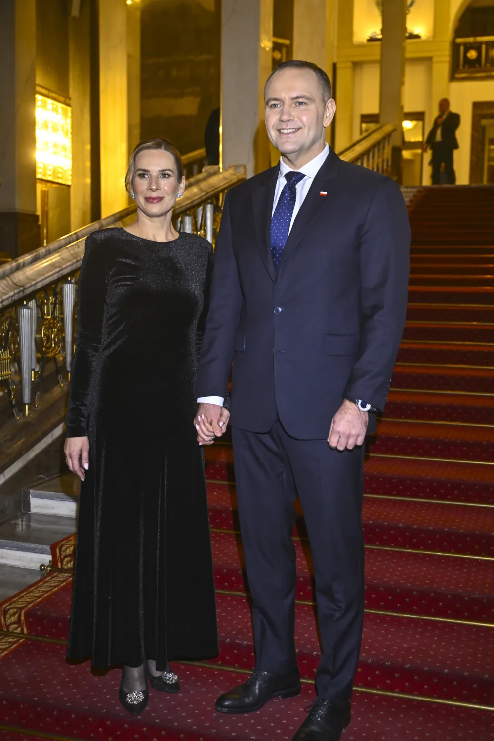 Prezydent Karol Nawrocki z żoną, Martą Nawrocką