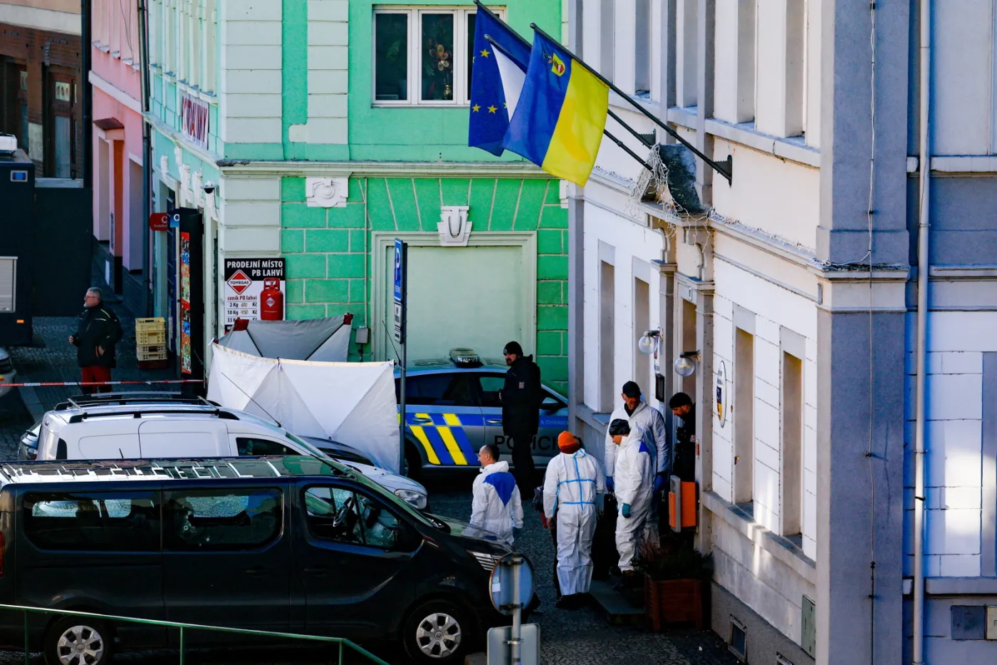 Shooting at Town Hall in Chribska, Czech Republic