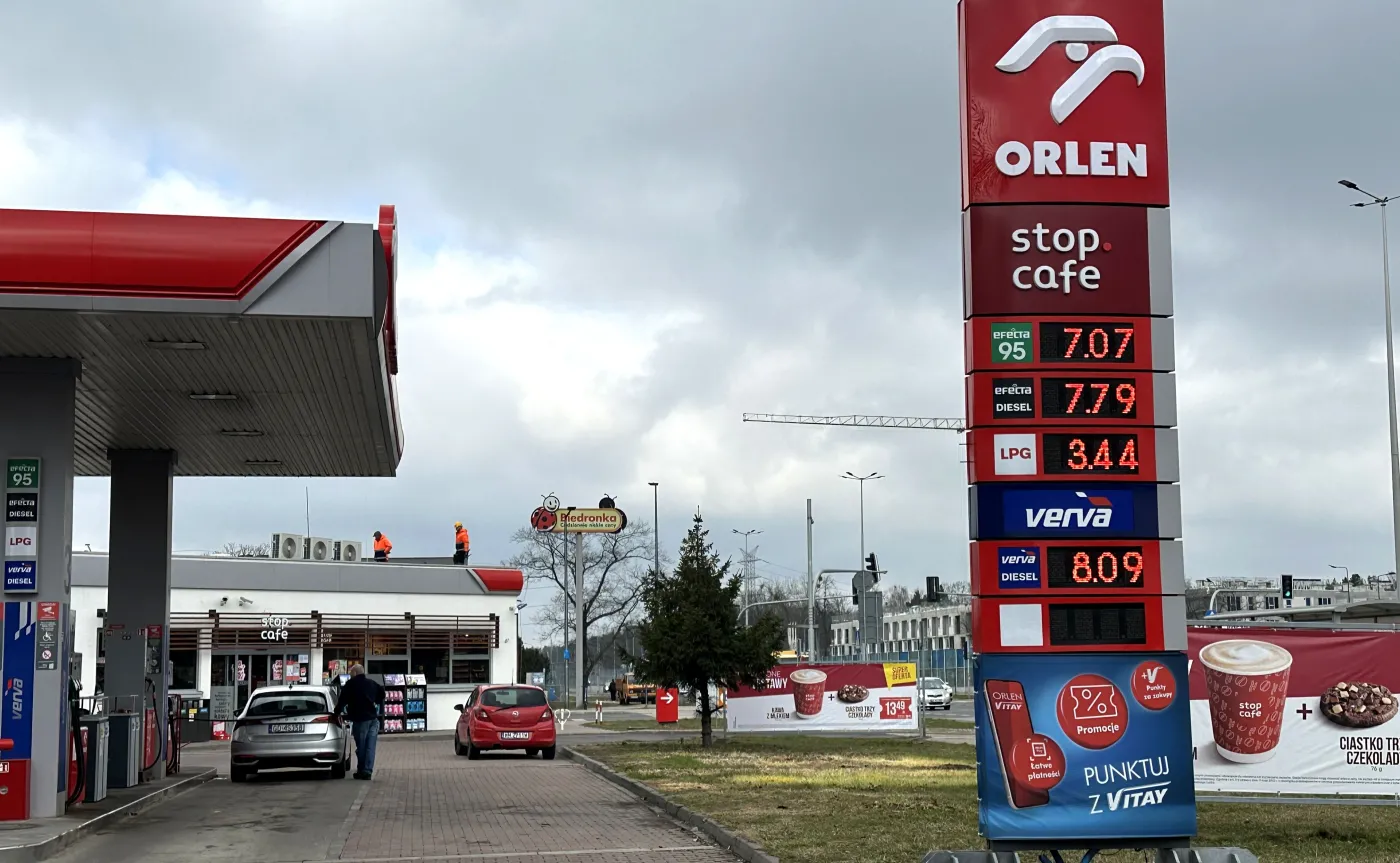 Stacja paliw Orlen - ceny paliw 20 marca 2026
