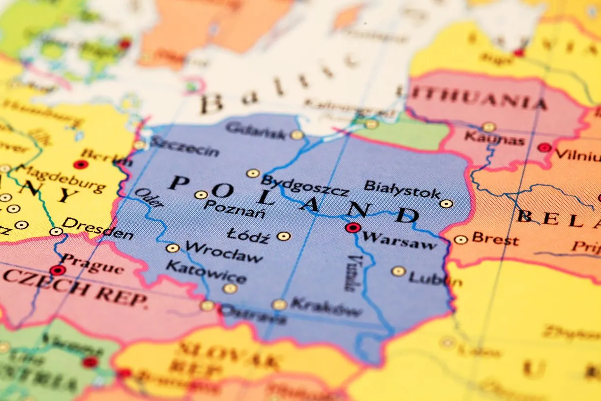 mapa Polska 