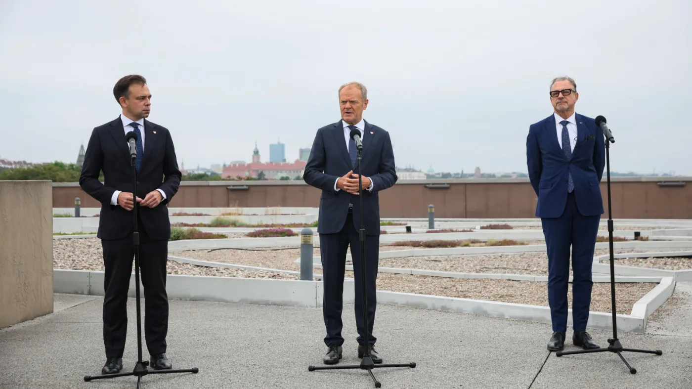 Donald Tusk, Andrzej Domański, Josef Aschbacher