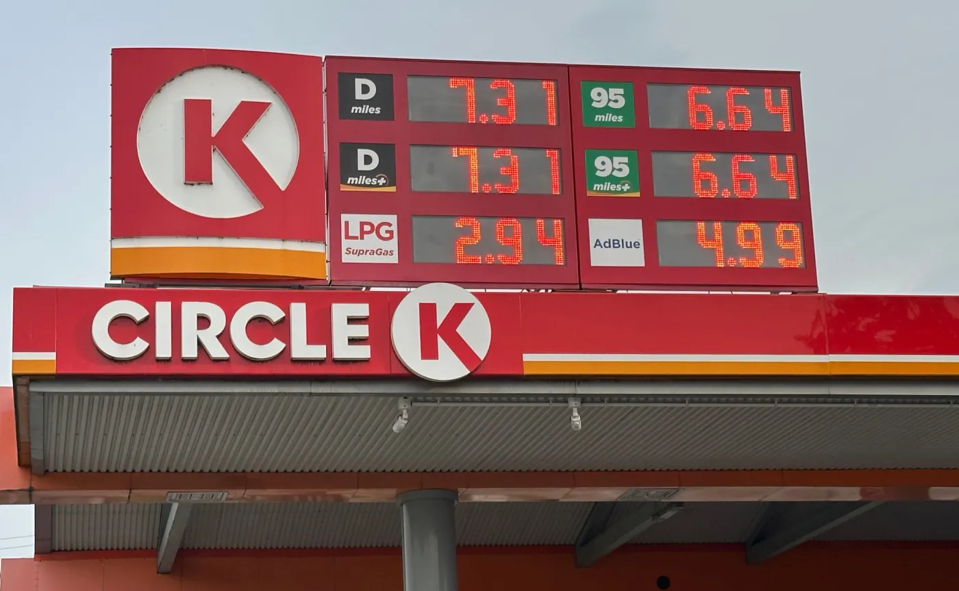 Ceny paliw na stacji Circle K - zdjęcie 29.08.2026