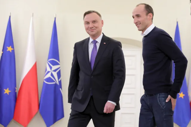 Prezydent Andrzej Duda spotkał się z Robertem Kubicą