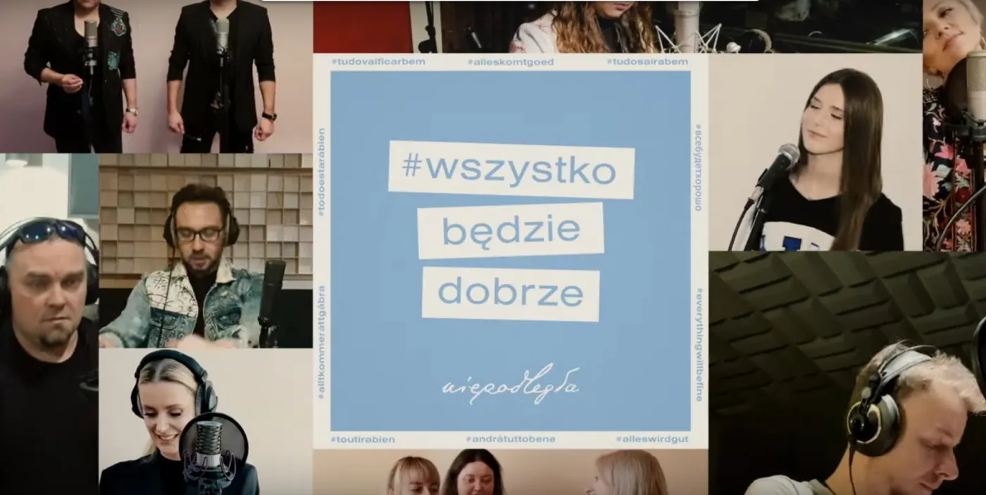 Golcowie, Węgiel, Mlynkova i inni śpiewają "Wszystko będzie dobrze" ku pokrzepieniu serc