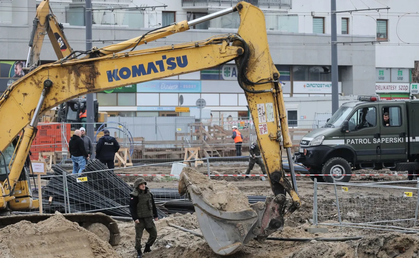 Niewybuch na terenie budowy metra. "Mogą występować utrudnienia w ruchu"