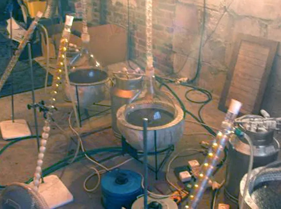 Producenci amfetaminy wpadli na gorącym uczynku