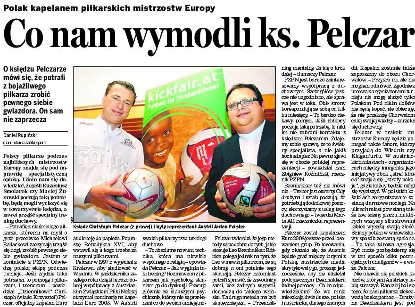Polak kapelanem Euro 2008