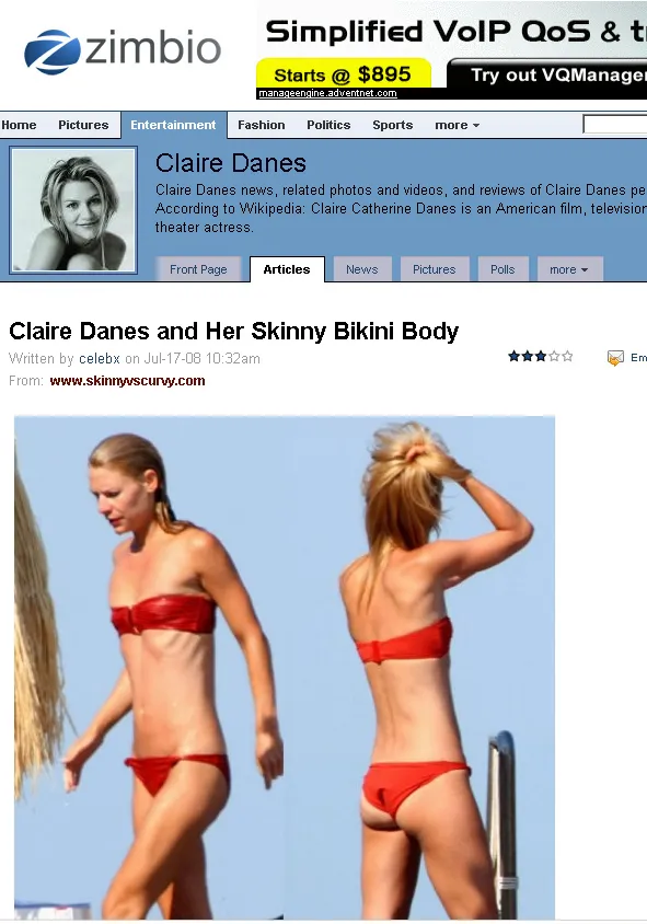 Claire Danes stosuje zbyt restrykcyjną dietę