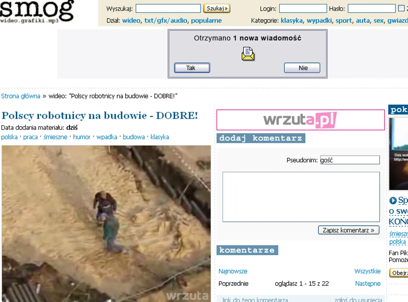 Budowlańcy prezentują nowatorski sposób operowania łopatami