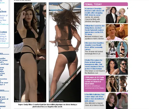 Oto Cindy Crawford w skąpym bikini