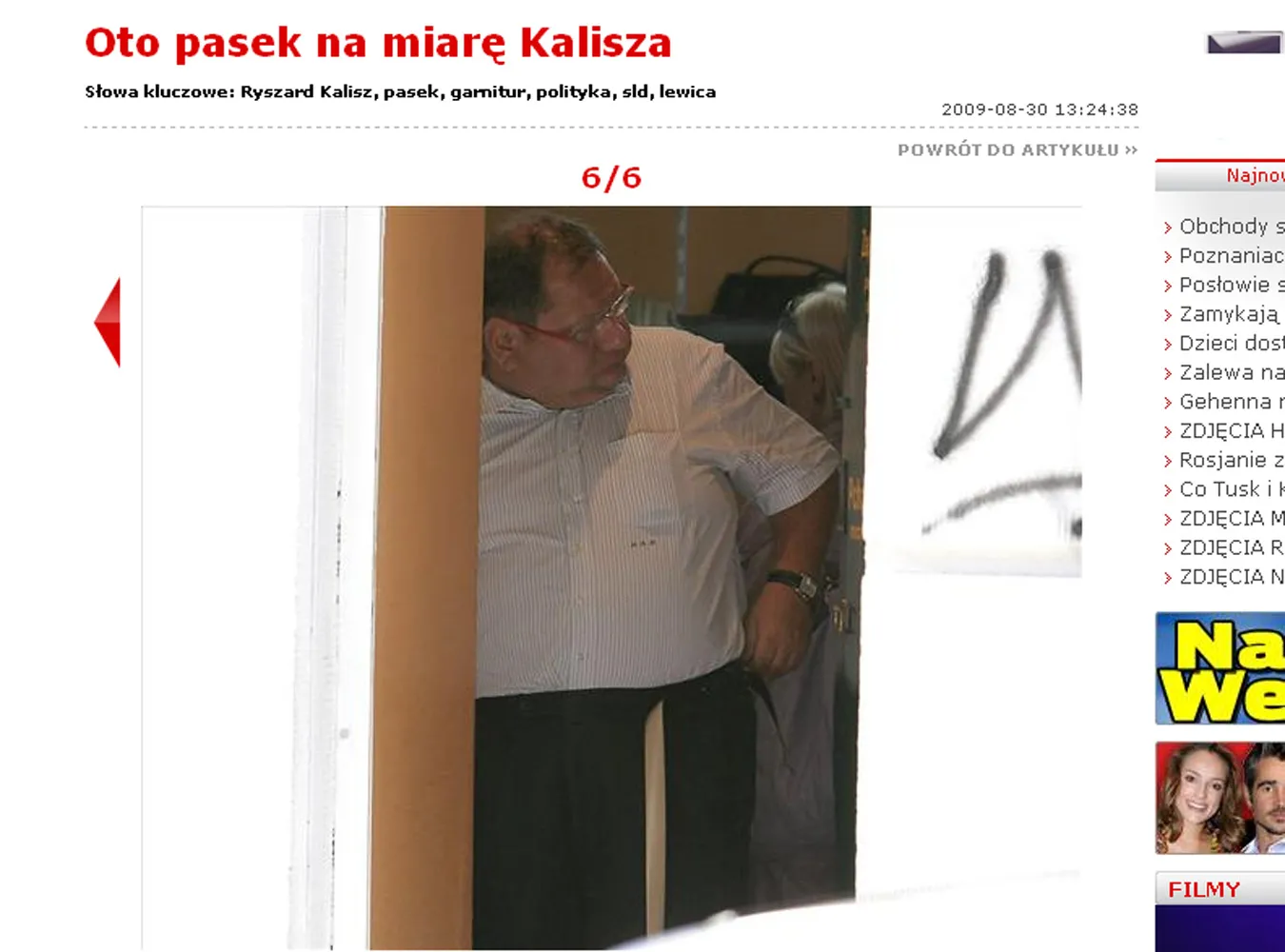 Pasek na miarę dla posła Kalisza