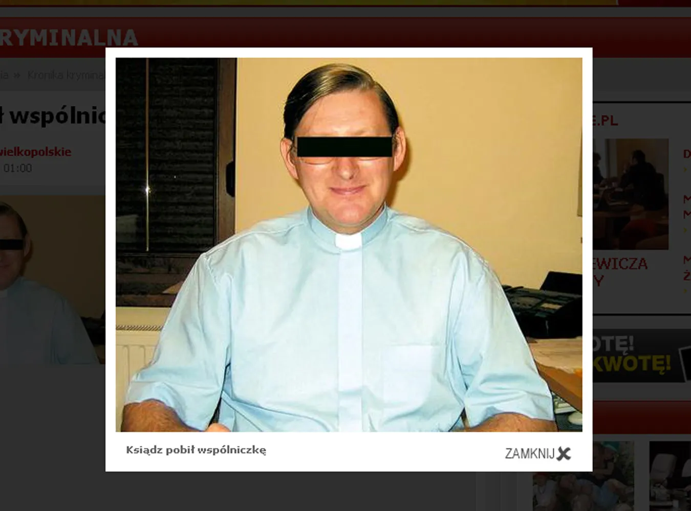 Ksiądz biznesmen pobił wspólniczkę