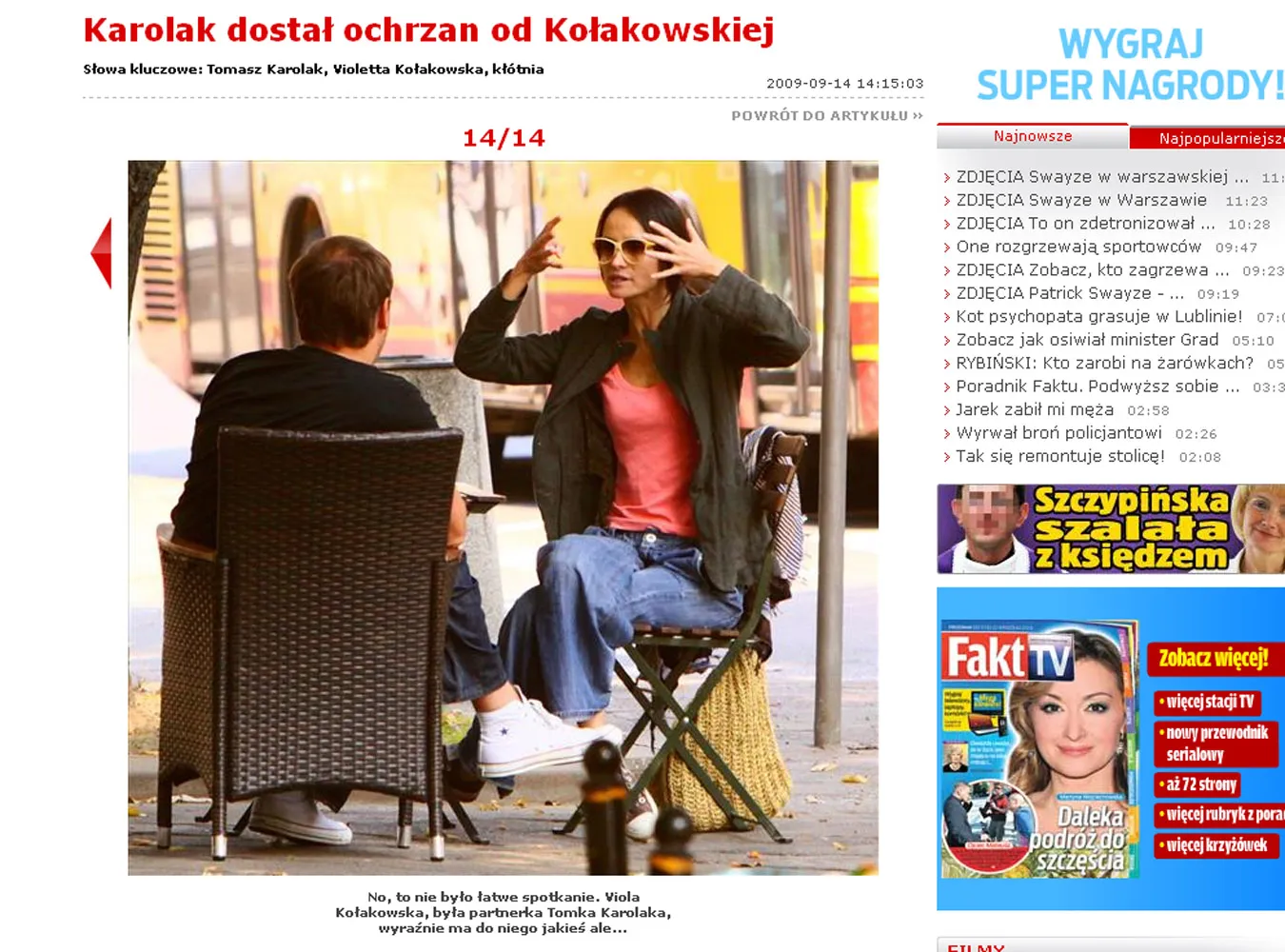 Tomasz Karolak dostał wielką burę