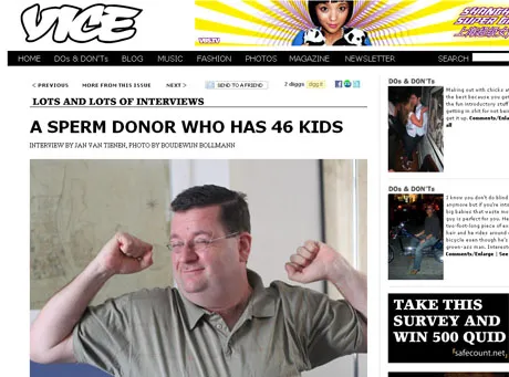 Po jego spermę ustawiają się kolejki