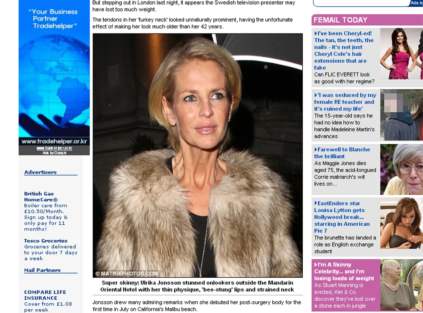 Schudła i ma... indyczą szyję