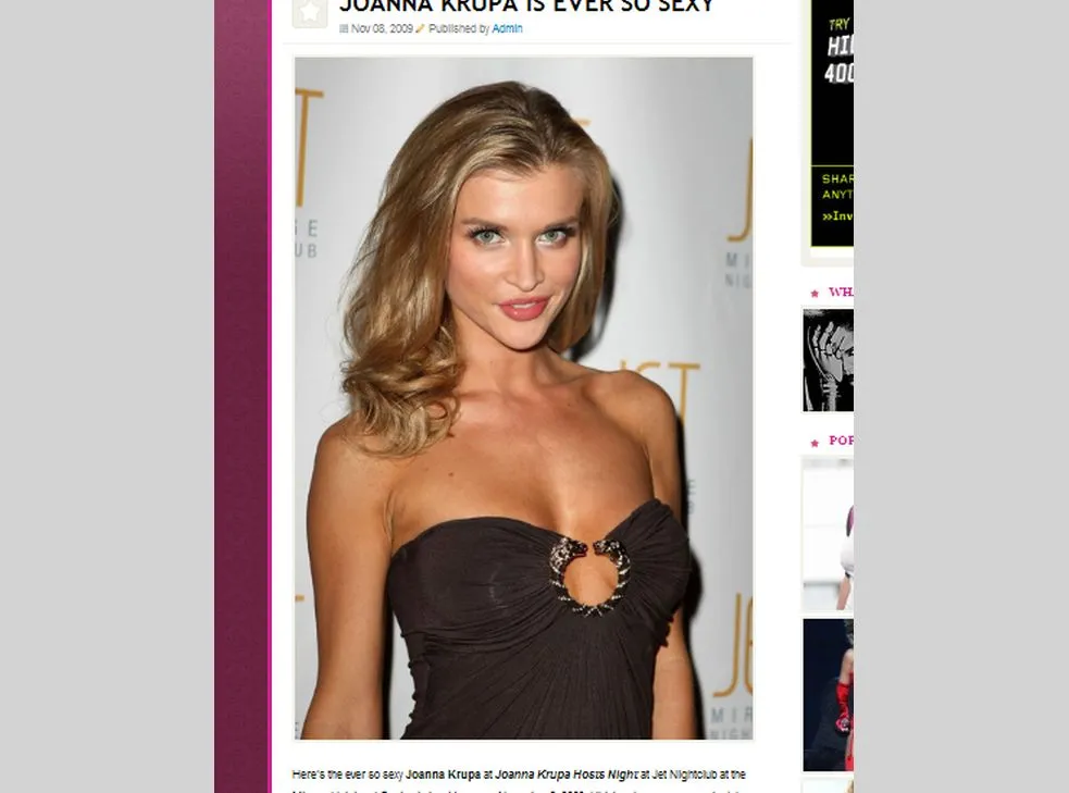 Zobacz Krupę w wiele odsłaniającej sukni