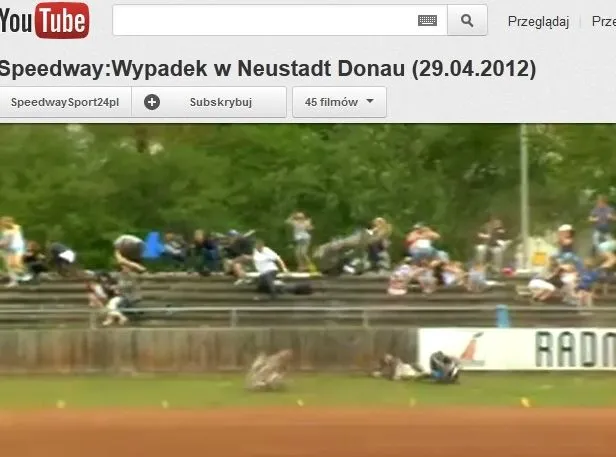 Koszmarny wypadek na torze żużlowym. Motocykl wpadł w kibiców. Wideo