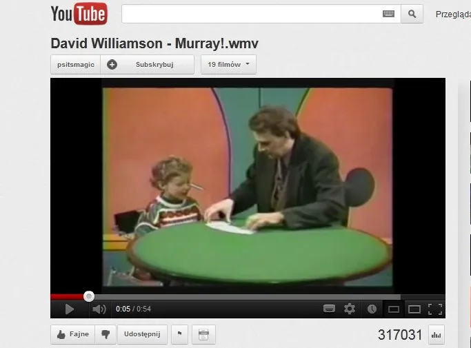 Mały spryciarz zdemaskował magika