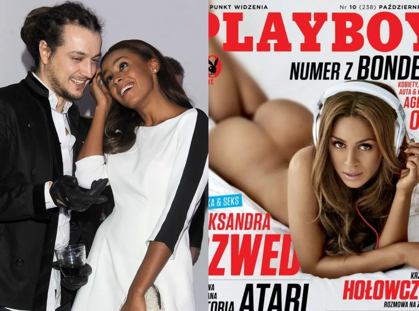 Ola Szwed i Baron / okładka Playboya z Olą Szwed