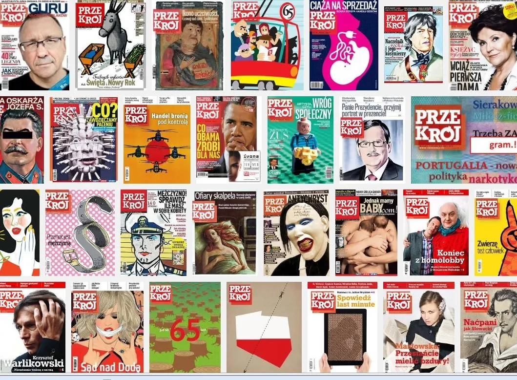 Okładki "Przekroju"