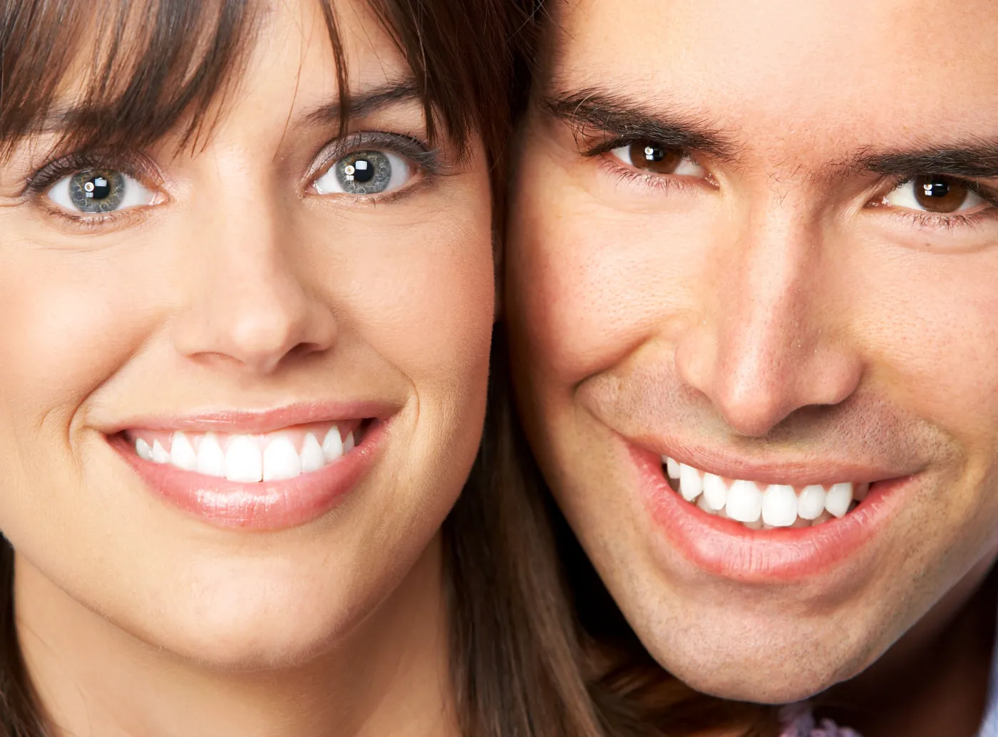 zęby uśmiech para