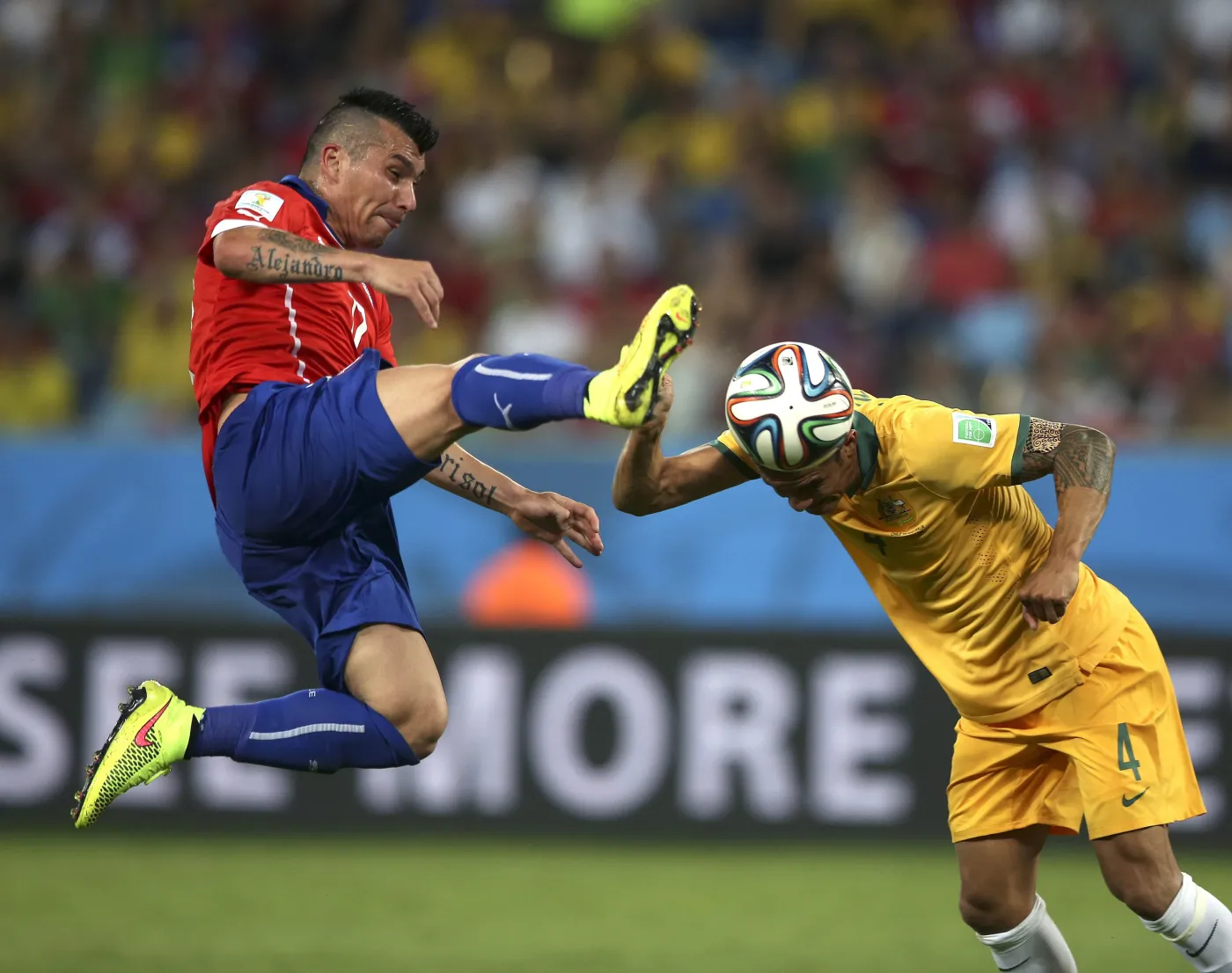 Chile w kwadrans strzeliło dwa gole. Australia przegrała 1:3. WIDEO