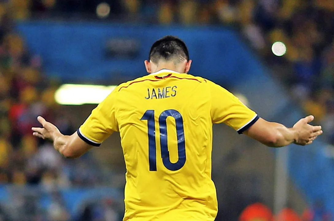 22-letni James Rodriguez gwiazdą mundialu i bohaterem Kolumbii. ZDJĘCIA