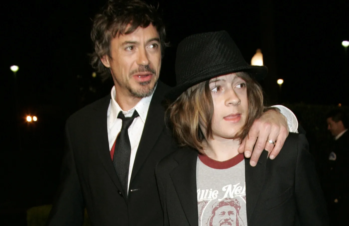 Robert Downey Jr. z synem Indio w 2007 roku