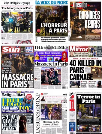 Świat wstrząśnięty zamachami w Paryżu: Rzeź, wojna, dżihad życia codziennego