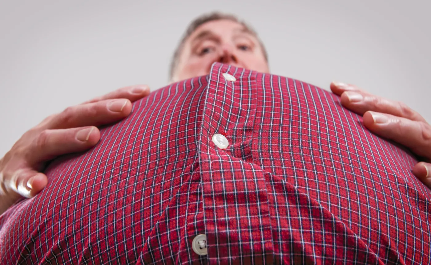 Otyły mężczyzna