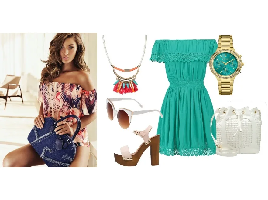 Odkryte ramiona. STYLIZACJE