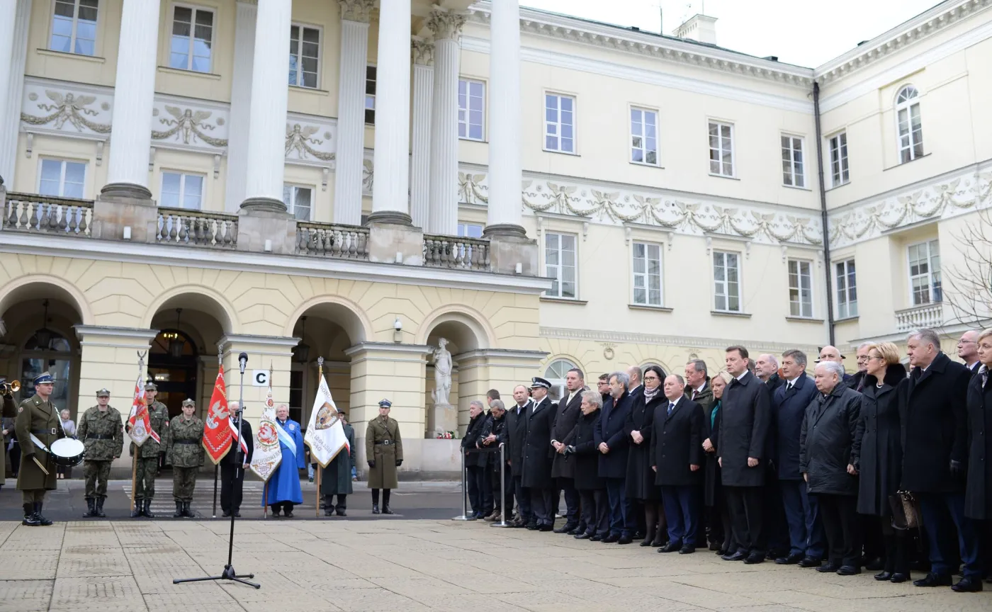 Uroczystość w 14. rocznicę zaprzysiężenia Lecha Kaczyńskiego na prezydenta stolicy