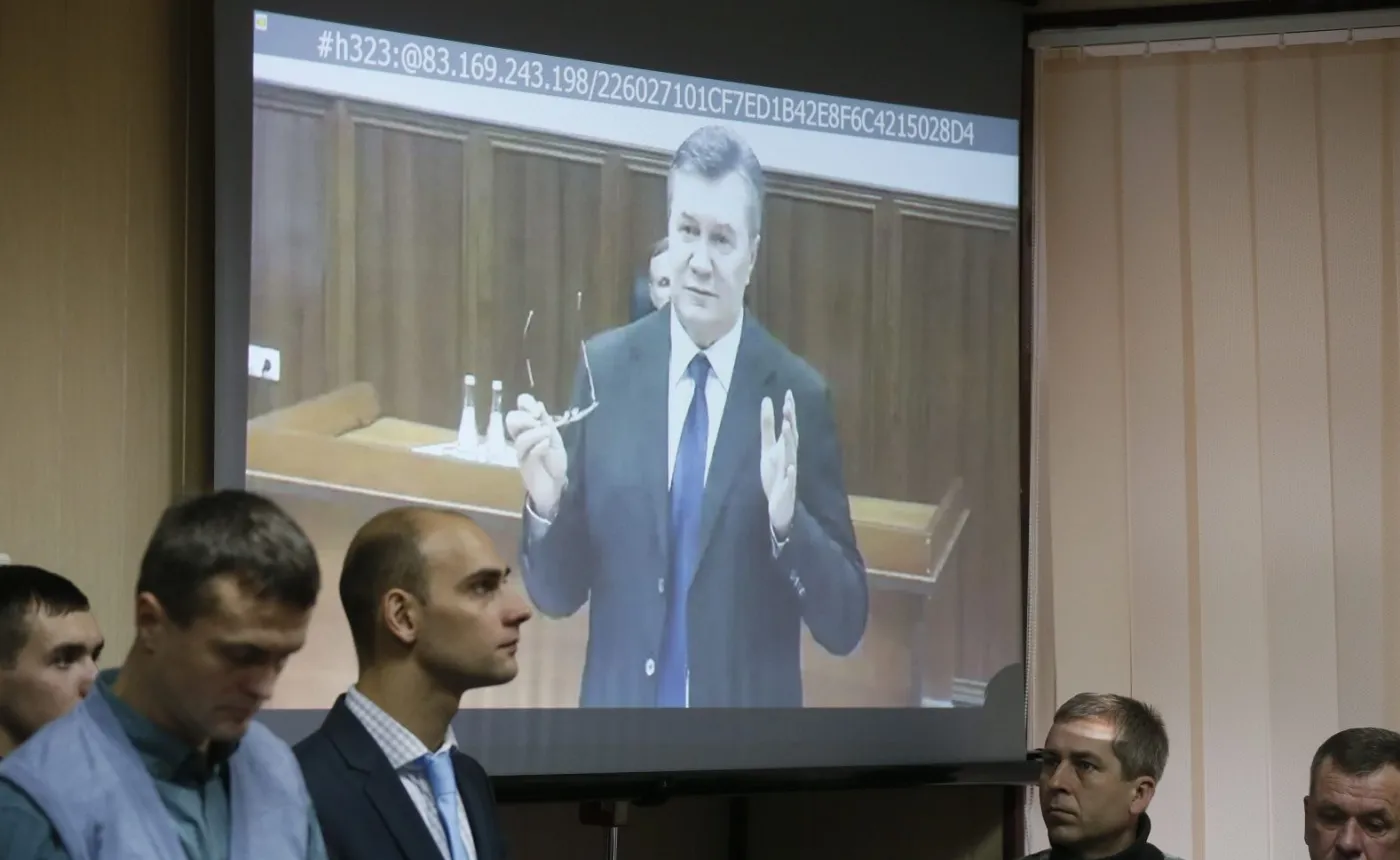 Janukowycz zeznaje przez łącze wideo: Nie nakazałem użycia siły na Majdanie