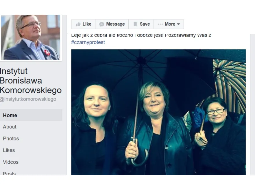"Tęsknimy!" Internauci zachwyceni zdjęciami Anny Komorowskiej z czarnego protestu