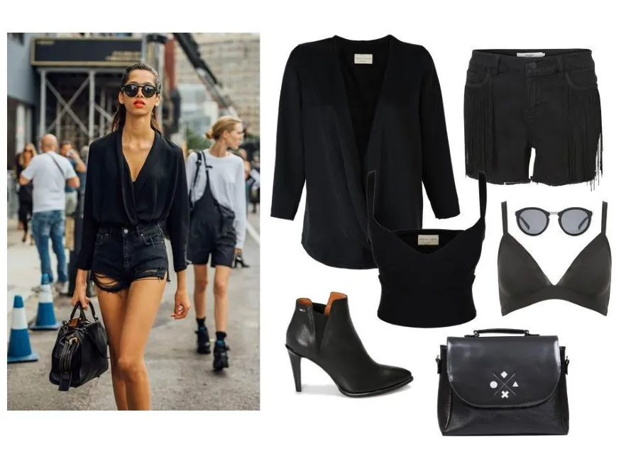 Wiosna w czerni. STYLIZACJE