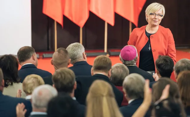 Przyłębska: Informacje o niewpuszczeniu dziennikarzy na konferencję w TK to pomówienia