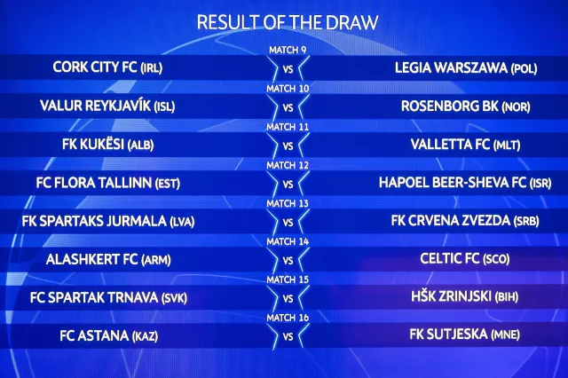 Irlandzki Cork City FC rywalem Legii Warszawa w eliminacjach do Ligi Mistrzów