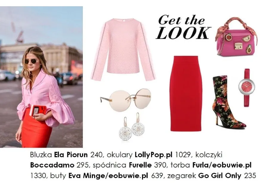 Czerwień i róż. Najmodniejszy wiosenny duet kolorów. STYLIZACJE