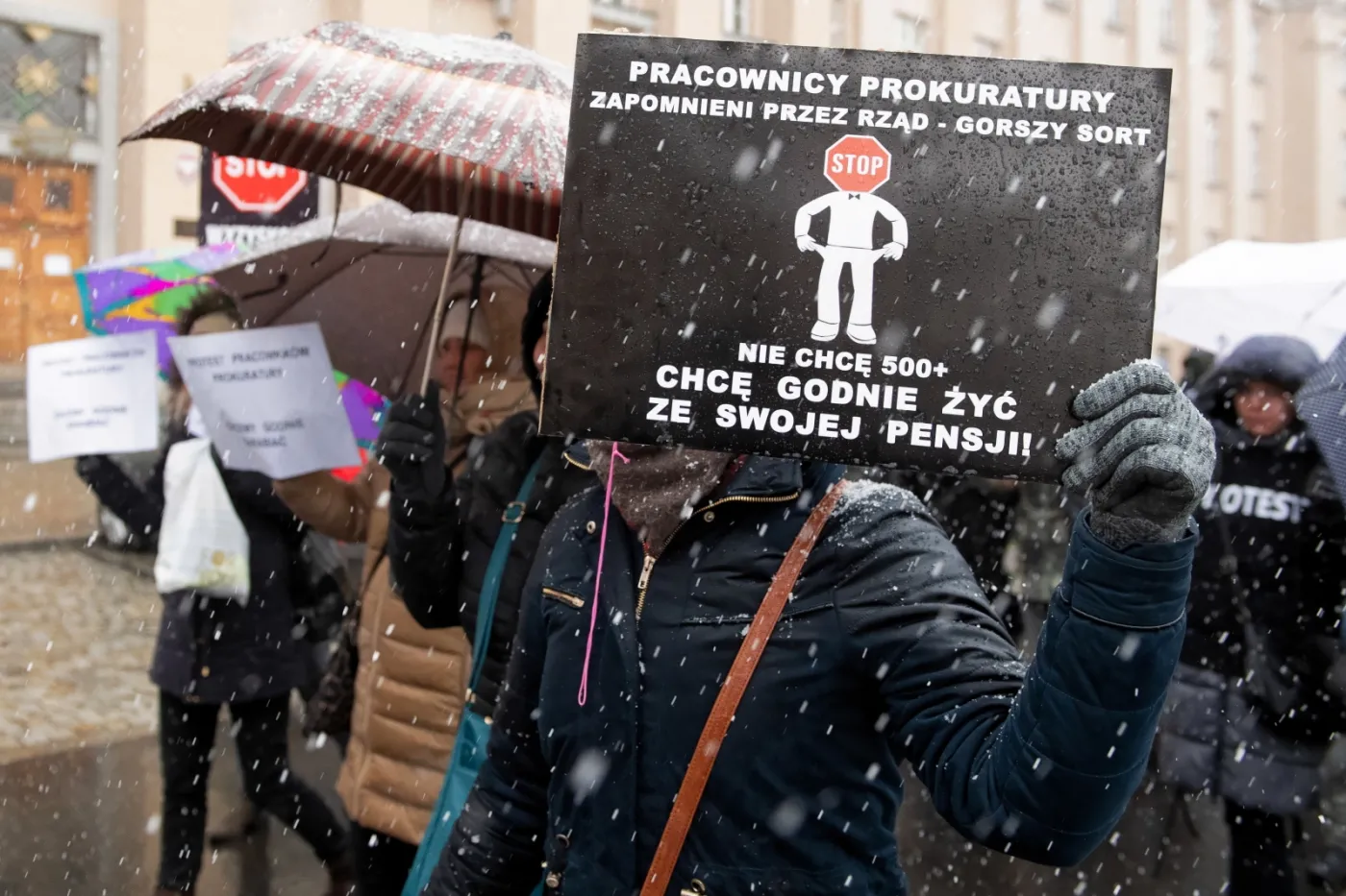 Protest w Łodzi