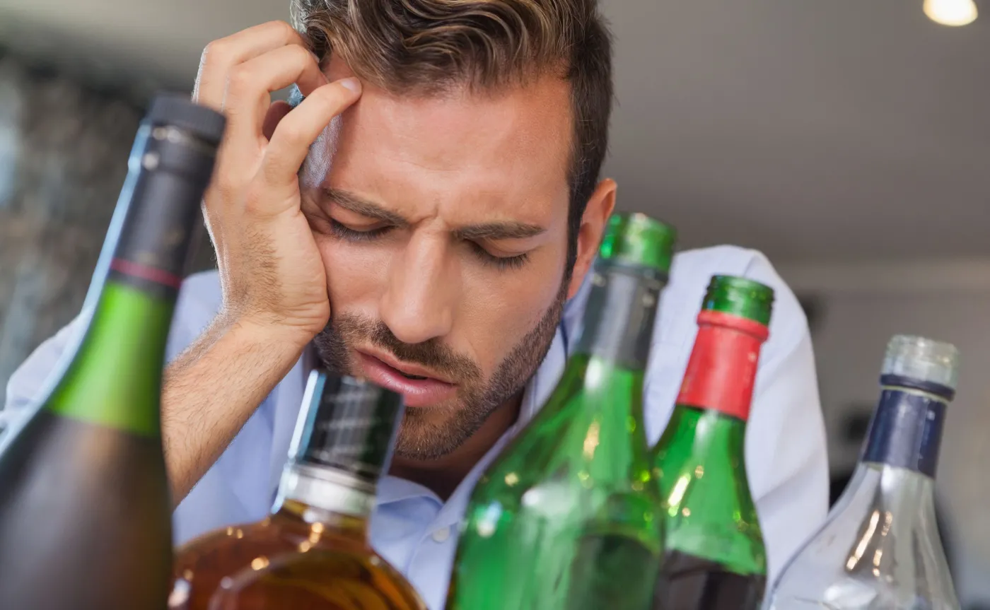 Pijany mężczyzna