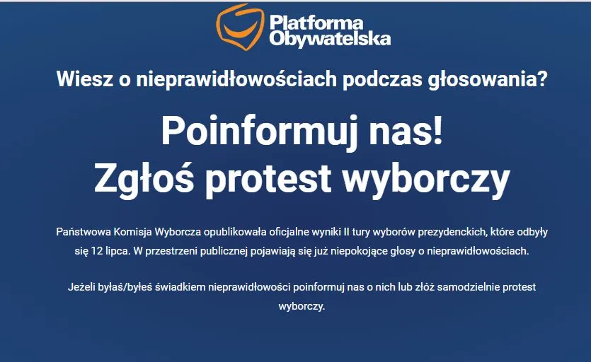 Komitet Trzaskowskiego uruchamia specjalną stronę. "Kilkaset tysięcy ludzi nie mogło zagłosować"