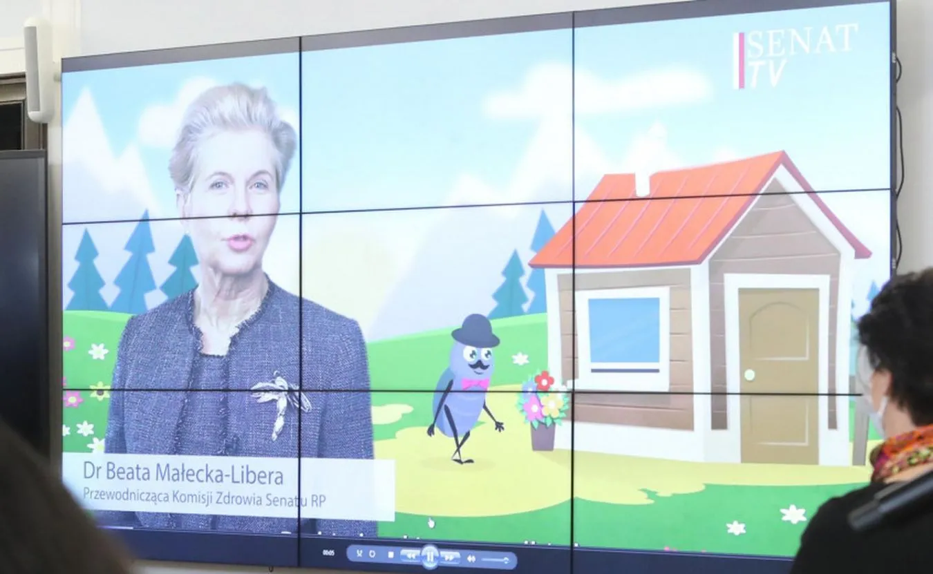 Senat zachęca do szczepień....wierszykiem dla dzieci. NAGRANIE