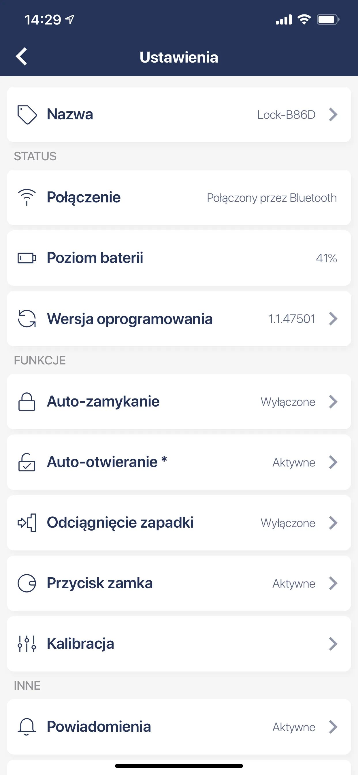 Aplikacja Tedee