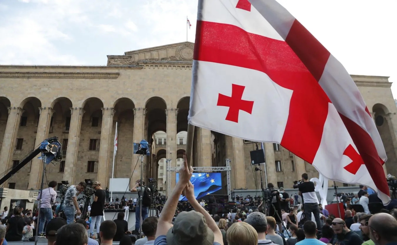Protest w Gruzji