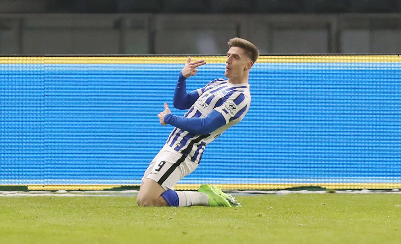 Gol Piątka nie pomógł. Hertha przegrała z Freiburgiem [WIDEO]