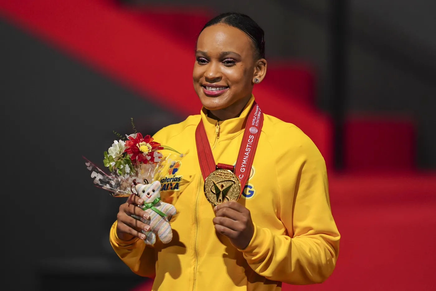 Złoty i srebrny medal Rebeki Andrade na MŚ w gimnastyce sportowej